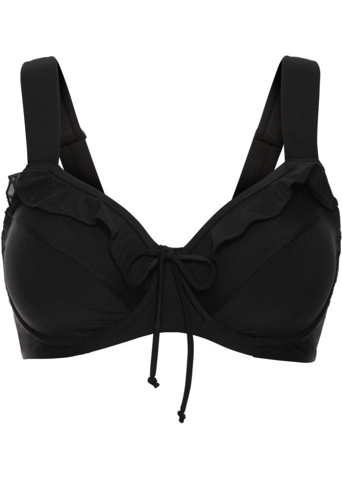 Motiveren Faial Boer Edles Bügel-Bikini-Oberteil mit Minimizer-Effekt - schwarz, Cup E