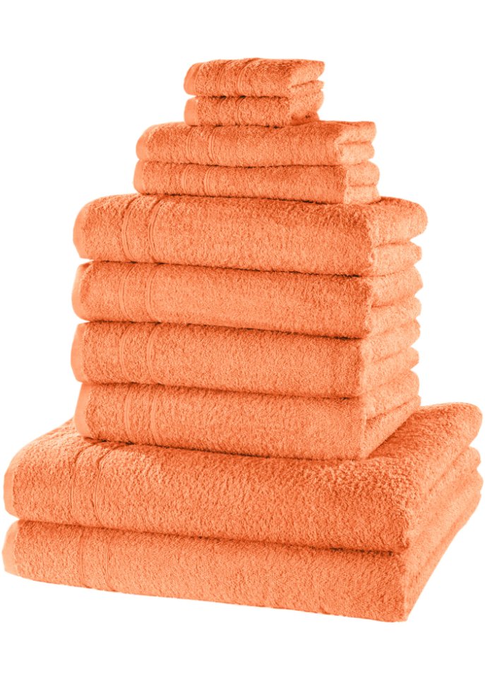 Handtuch Set (10-tlg. Set) in orange - bpc living bonprix collection
