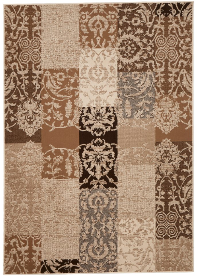 Teppich in Patchworkoptik in braun - bpc living bonprix collection