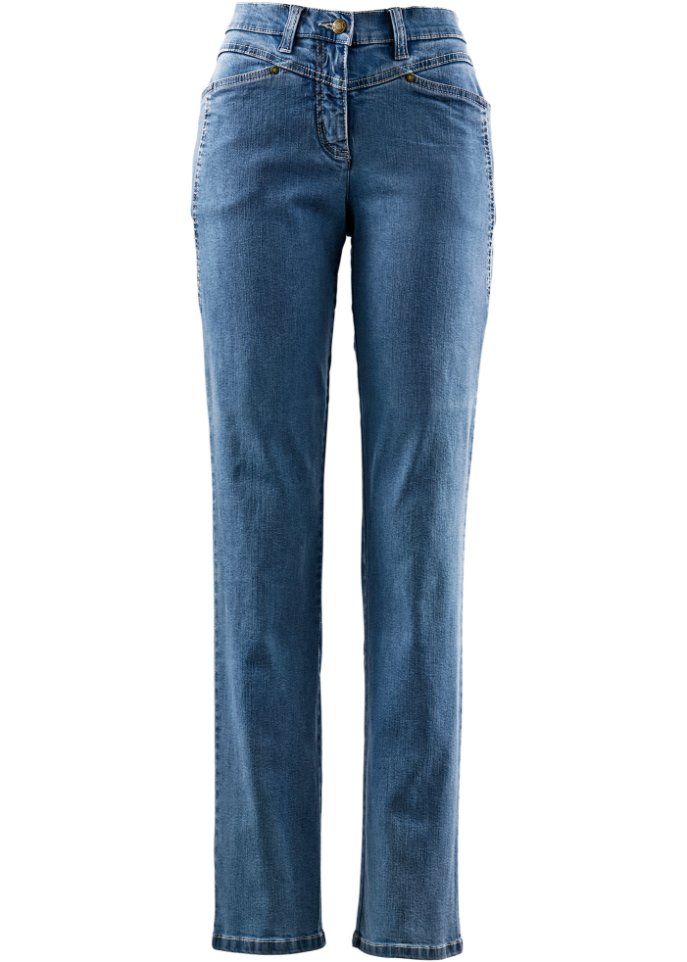 Bonprix Damen Kleidung Hosen & Jeans Lange Hosen Stretchhosen Komfort-Stretch Culotte mit Bindeband und Bequembund 