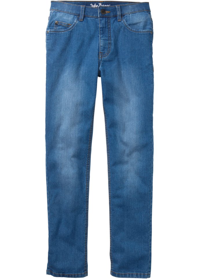 Jungen Jeans, Slim Fit in blau von vorne - John Baner JEANSWEAR