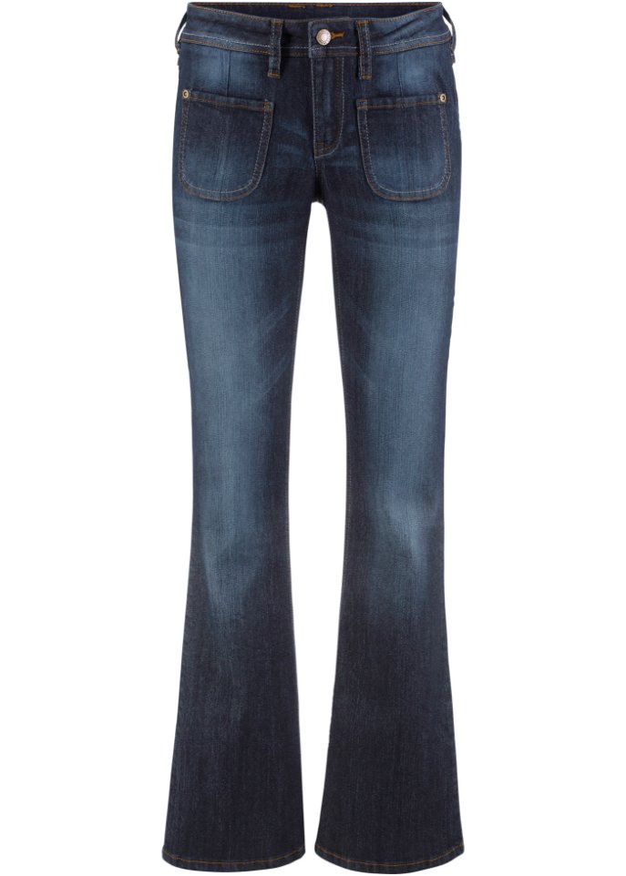 Basic Komfort Stretch Jeans Blau Normal Damen Bonprix 