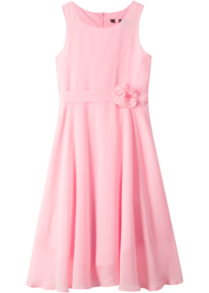 Festliches Mädchen Kleid in rosa von vorne - bpc bonprix collection
