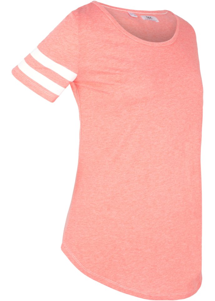 Sport-T-Shirt, kurzarm in pink von der Seite - bpc bonprix collection