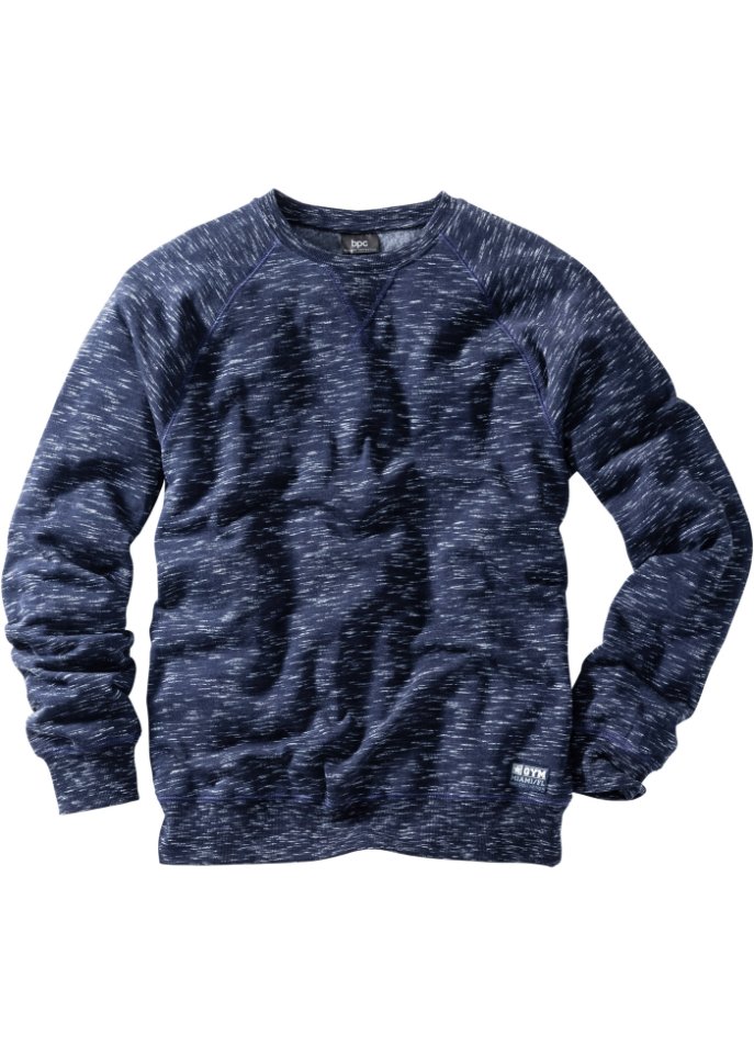 Sweatshirt in blau von vorne - bpc bonprix collection