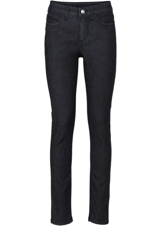 Reserved Denim schwarz Mode Jeans Röhrenjeans 