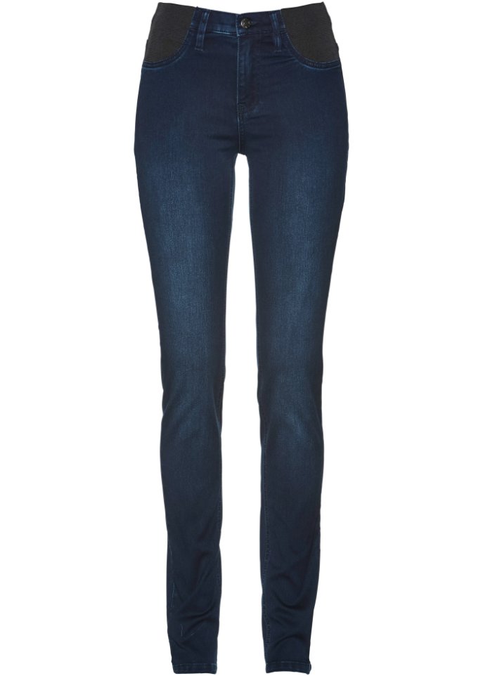 Jeans mit bequemem Bund in blau von vorne - bpc selection