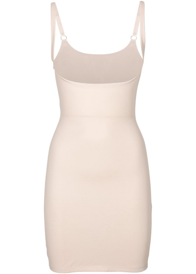 Shape Kleid mit mittlerer Formkraft in beige von vorne - bpc bonprix collection - Nice Size