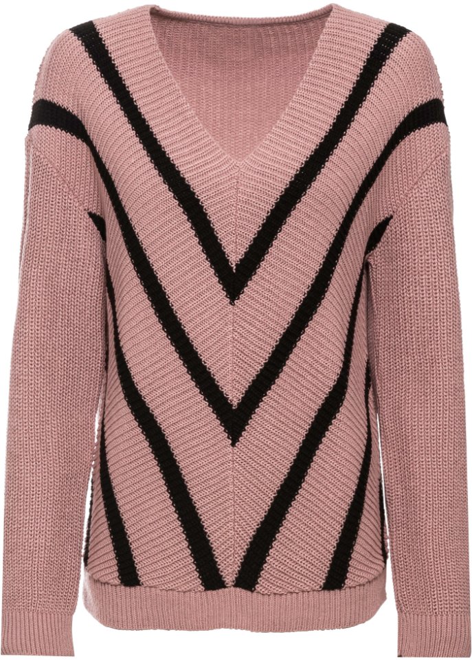 Pullover in rosa von vorne - BODYFLIRT