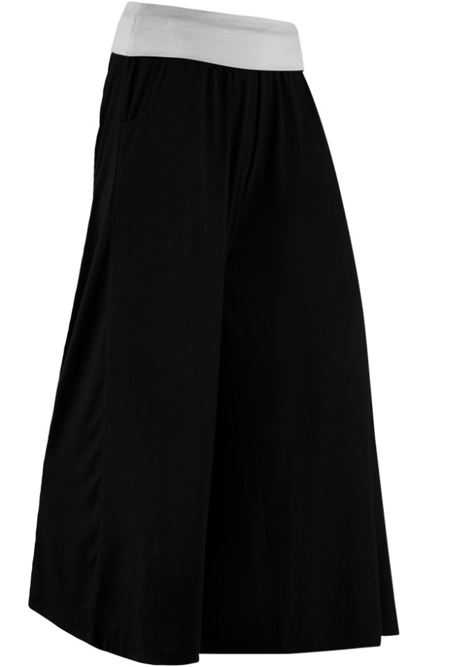 Shirt-Culotte, wadenlang in schwarz - bpc bonprix collection