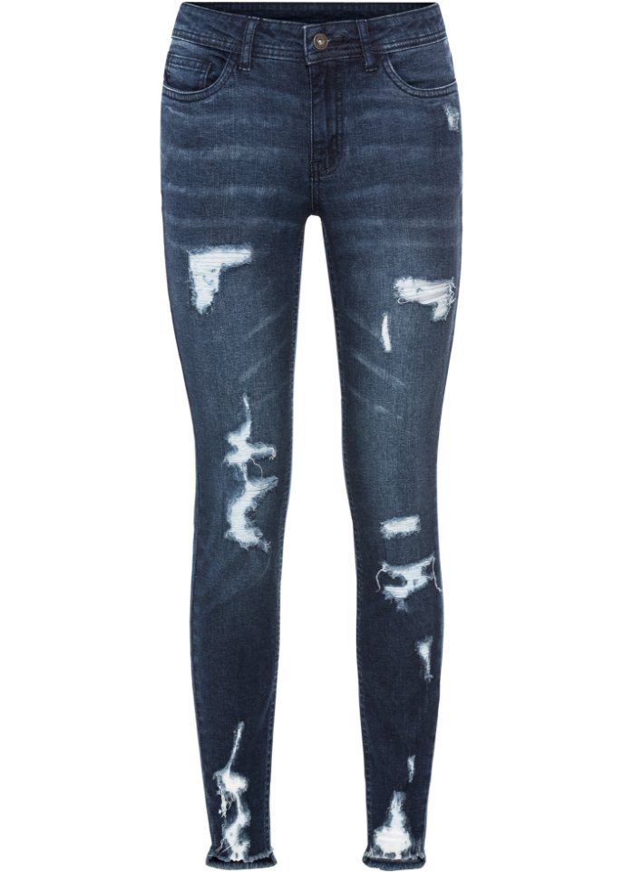 Rabatt 99 % DAMEN Jeans Destroyed Dunkelblau/Mehrfarbig 36 Bpc Jegging & Skinny & Slim 