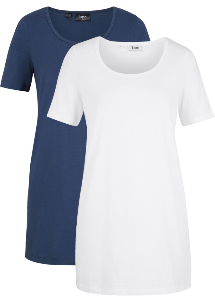 hensynsløs misundelse Afvist Vielseitig kombinierbares Basic-Long T-Shirt im 2er-Pack - Damen