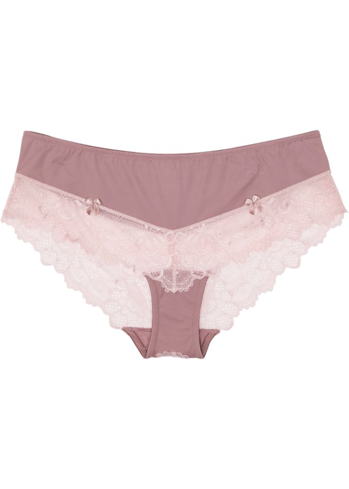 Panty mit recyceltem Polyamid in rosa von vorne - BODYFLIRT