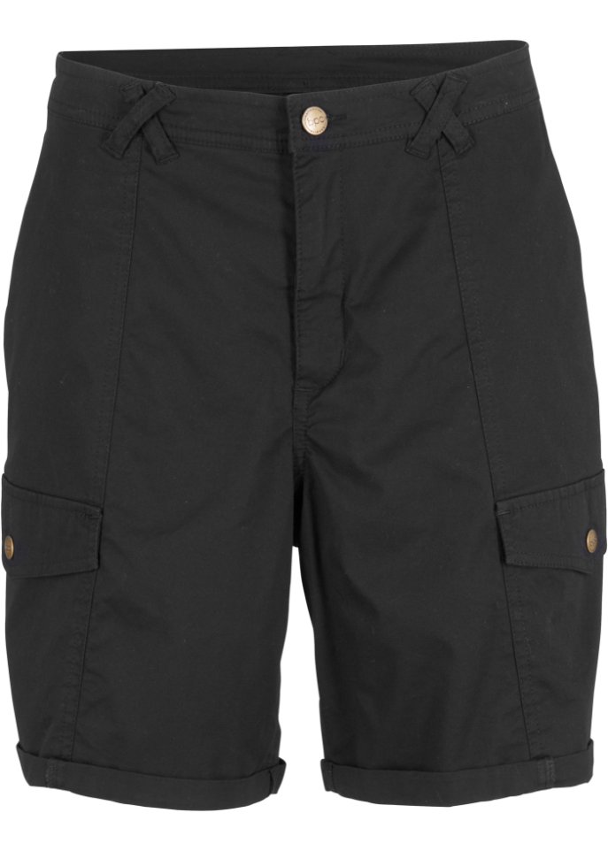 Shorts mit Taschen in schwarz von vorne - bpc bonprix collection