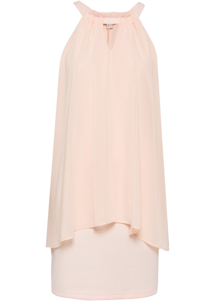 Elegantes Kleid  in rosa von vorne - BODYFLIRT boutique