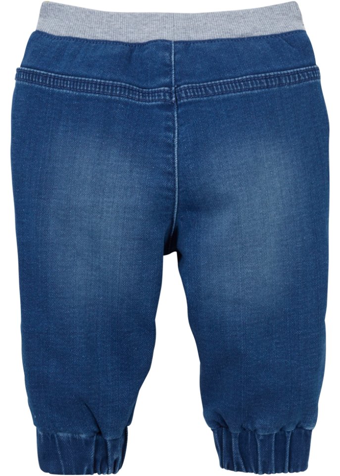 Lässige Jeans bonprix | Jersey-Bund Kinder mit blau - 