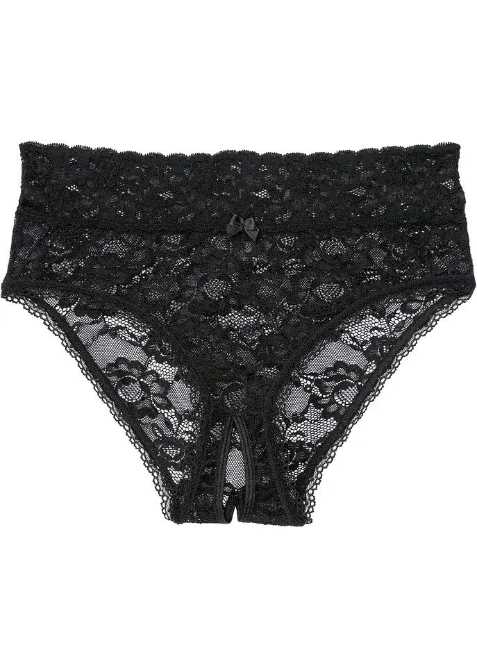 Produktbild von Ringelpullover Mit Halblangen Ärmeln Und Breitem Bund In Schwarz / Weiß