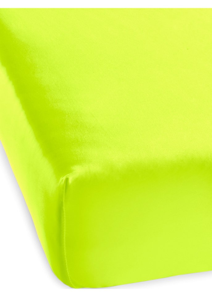 Microfaser Spannbettlaken Neon in gelb - bpc living bonprix collection