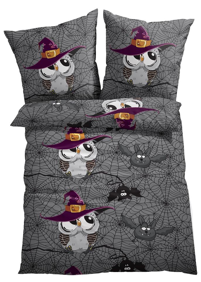 Horror Fledermaus Bettwäsche 3-teilig - Gruseliges Halloween Design In Mikrofaser