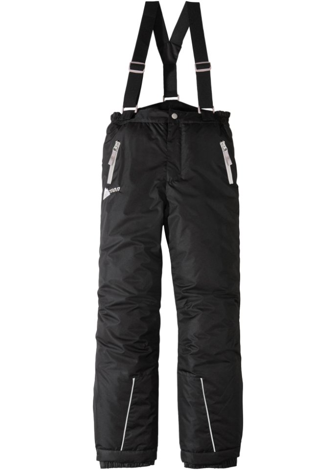 Kinder Schnee- und Skihose in schwarz von vorne - bpc bonprix collection