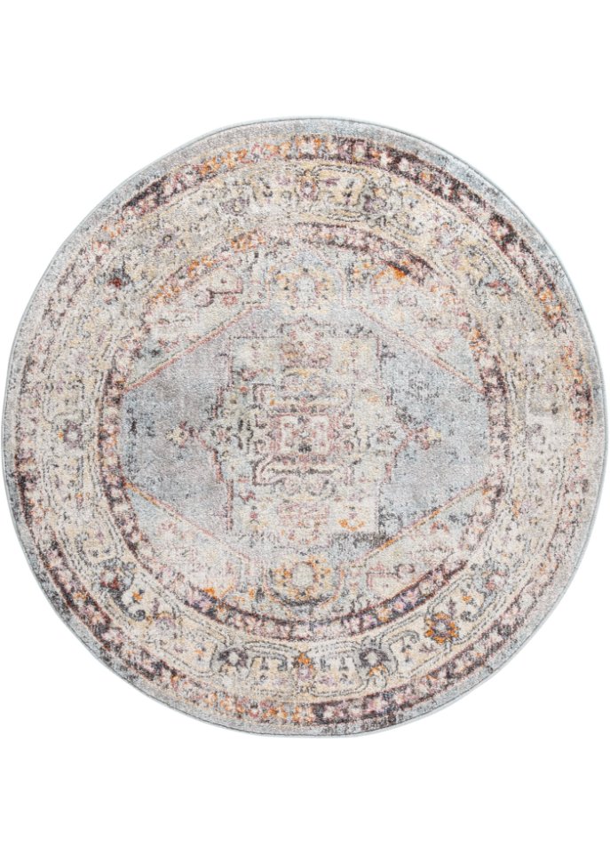 Runder Teppich mit orientalischem Muster in beige - bpc living bonprix collection