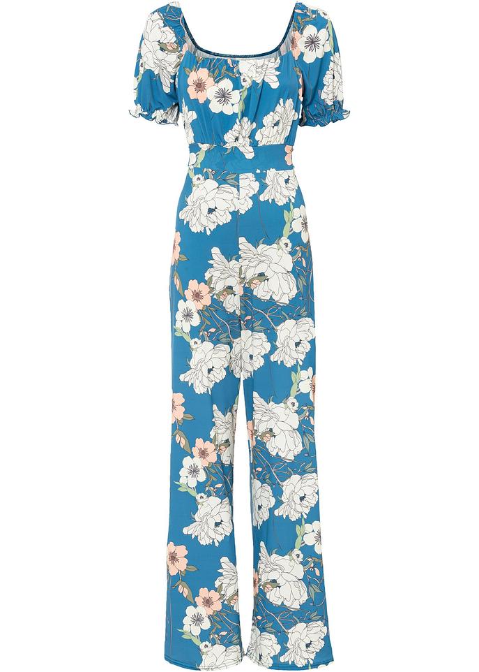 Femininer Jumpsuit mit toller Passform blau Damen bonprix