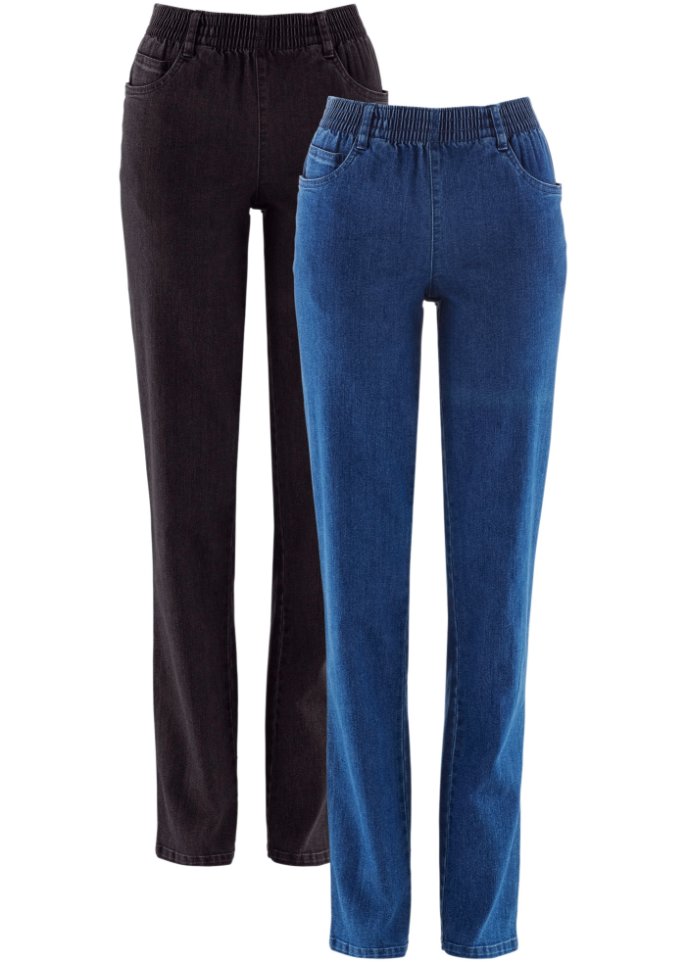 Slim Fit Twill-Hose mit Stretch und Bequembund Bonprix Damen Kleidung Hosen & Jeans Lange Hosen Stretchhosen 
