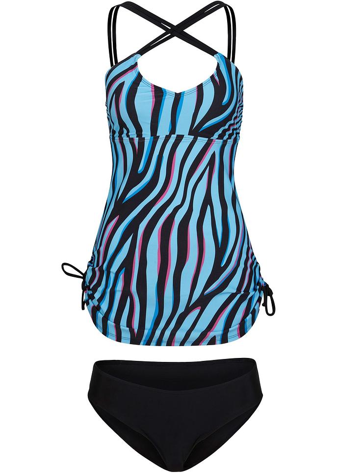 Attraktiver Tankini mit gekreuzten Trägern Damen bonprix