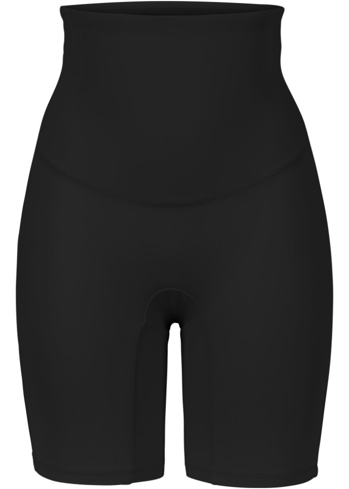 Shape Hose mit mittlerer Formkraft in schwarz von vorne - bpc bonprix collection - Nice Size
