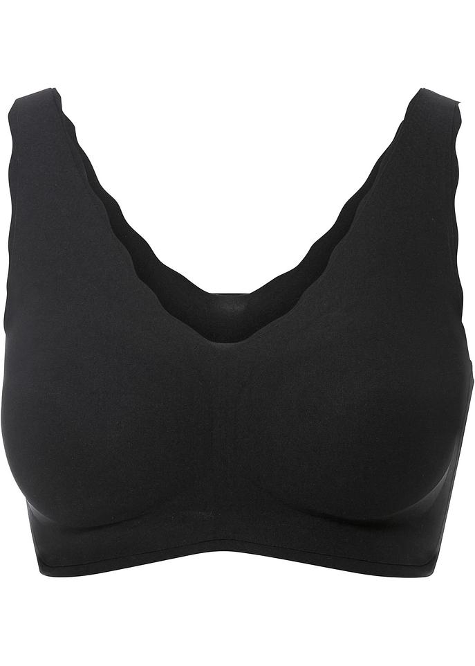 LEYSHE Nahtloser BH Ohne Bügel - Bügelloser Push Up Bralette Mit Polster