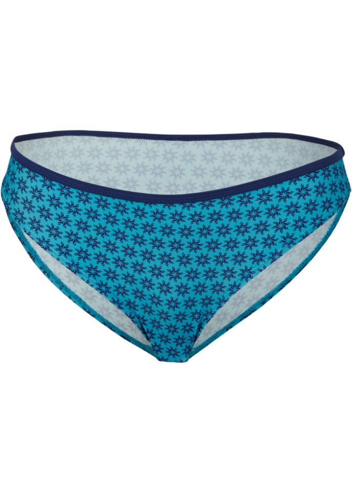Bikinihose in blau von vorne - bpc bonprix collection