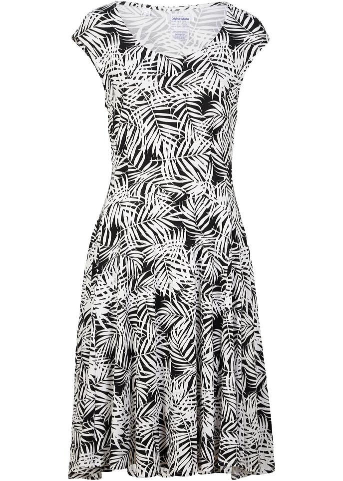 Figurumspielendes Kleid aus fließender Viskose-Qualität und sommerlichem  Druck