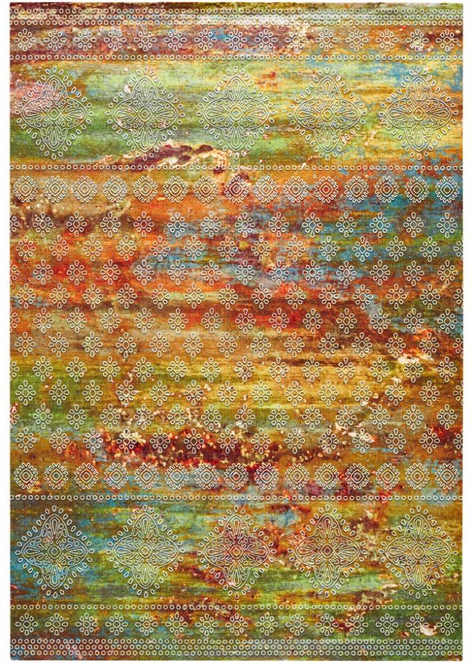 Waschbarer Teppich in moderner Orientoptik in bunt - bpc living bonprix collection