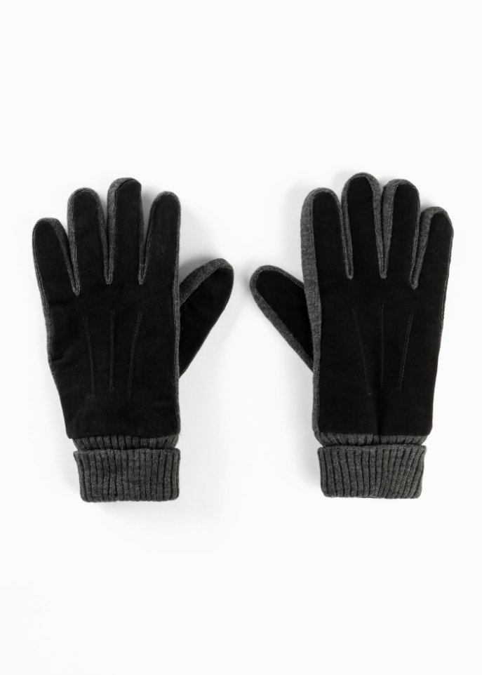 Lederhandschuhe in schwarz - bpc bonprix collection