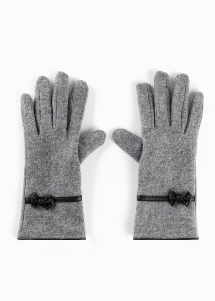 Handschuhe in grau - bpc bonprix collection