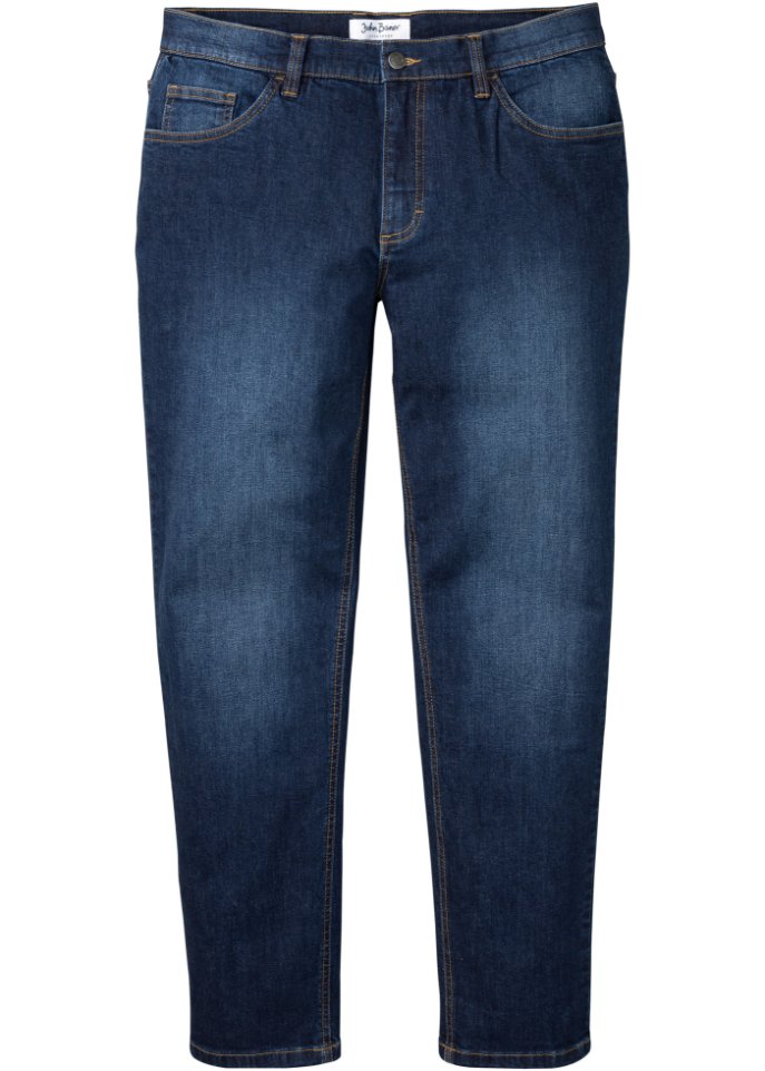 Loose Fit Jeans mit Bio-Baumwolle in blau von vorne - John Baner JEANSWEAR