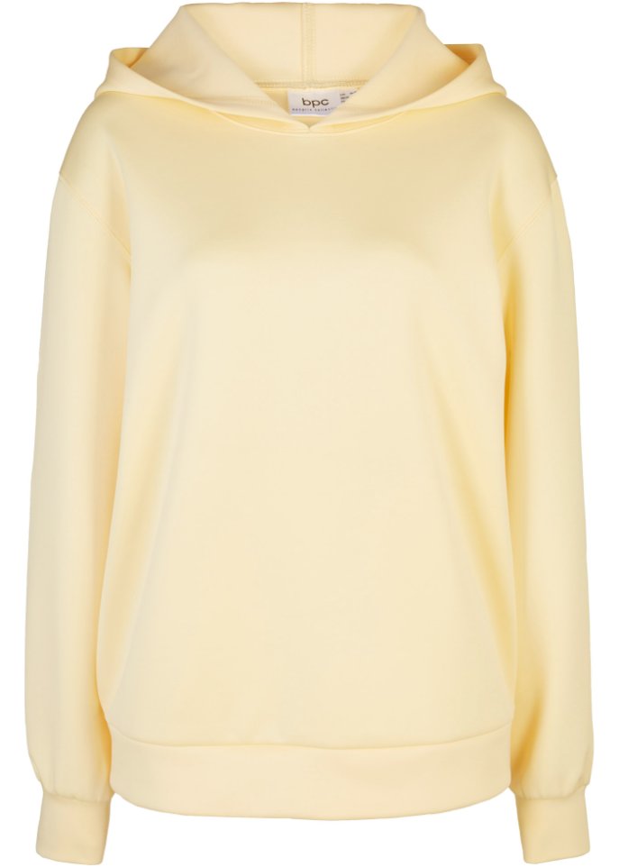 Oversize Sweatshirt aus Scuba-Ware in gelb von vorne - bpc bonprix collection