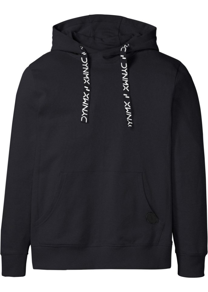 Kapuzensweatshirt aus nachhaltiger Baumwolle in schwarz von vorne - bpc bonprix collection