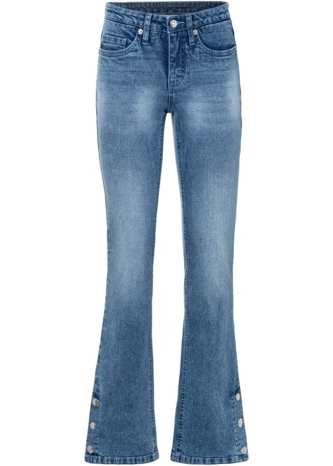 Moderne Jeans mit Knopfdetail - - Damen | bonprix