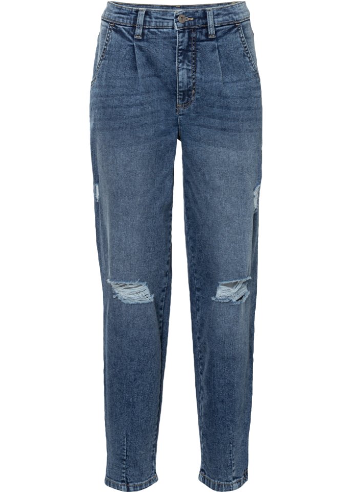 Barrel Shape Jeans mit Positive Denim #1 Fabric in blau von vorne - RAINBOW