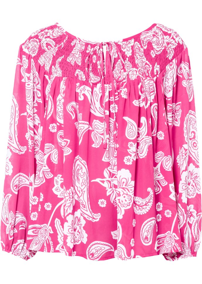 Bluse in pink von vorne - BODYFLIRT