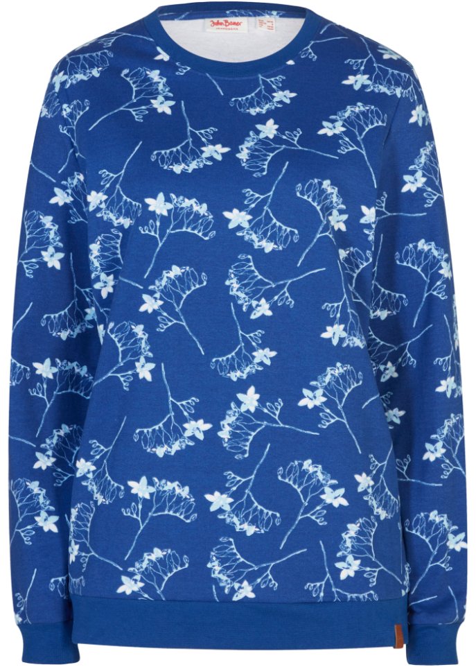 Sweatshirt mit Print in blau von vorne - John Baner JEANSWEAR