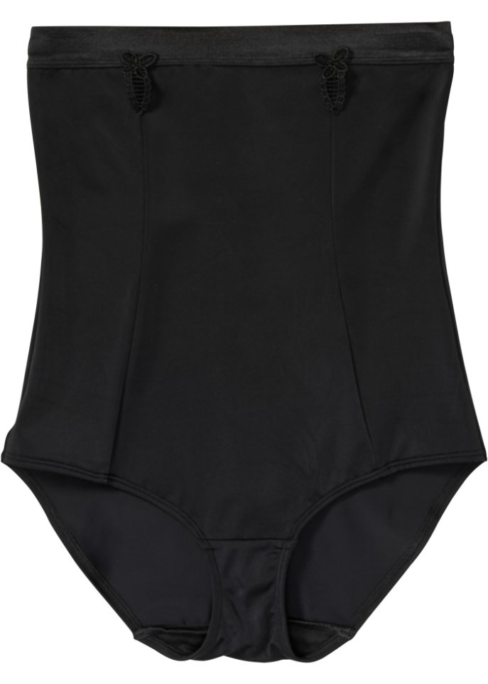 Highwaist Shape Panty mit starker Formkraft in schwarz von vorne - bpc bonprix collection - Nice Size