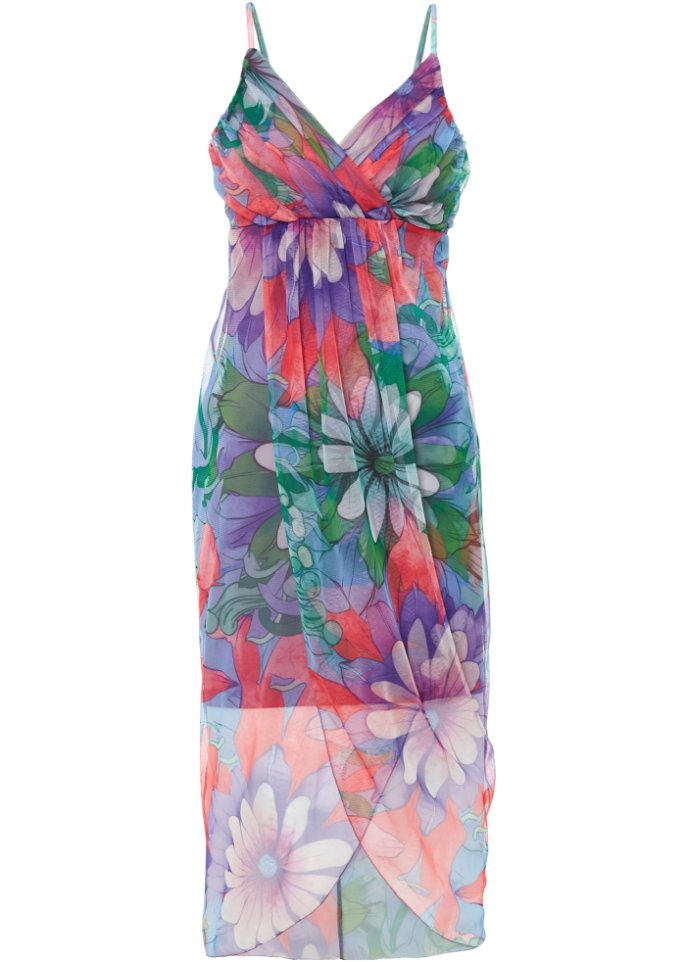 Kleid mit Spitze in lila von vorne - BODYFLIRT boutique