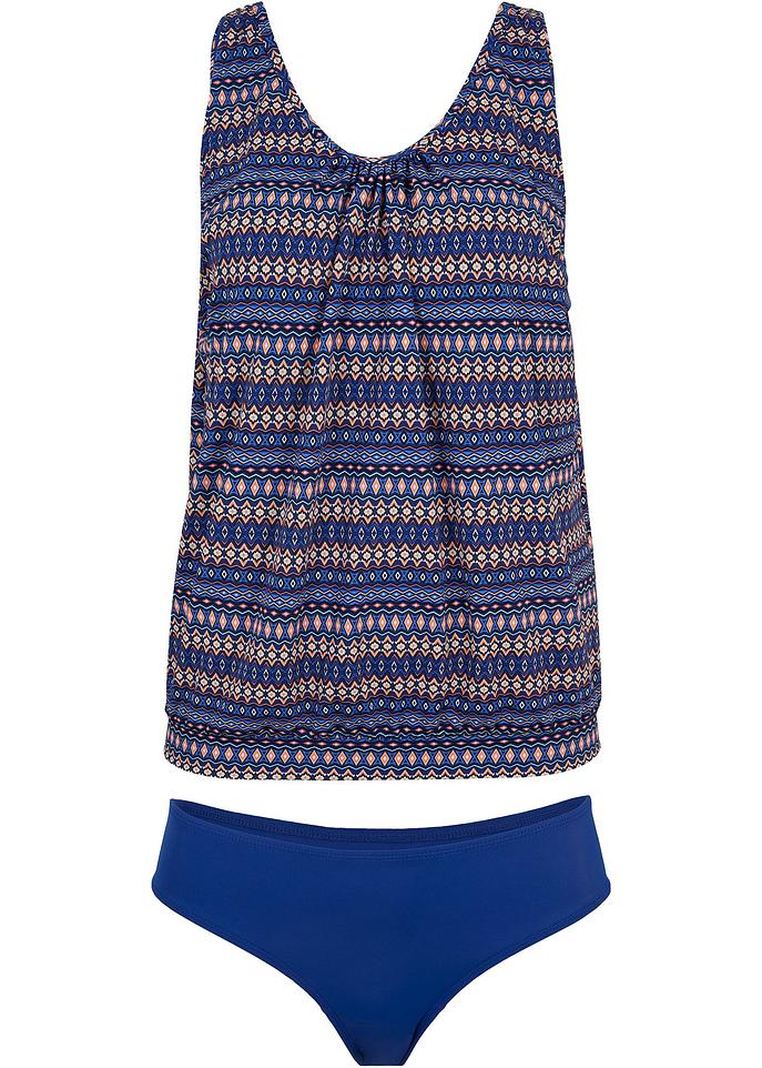 Tankini (2-tlg.Set) in blau von vorne - RAINBOW
