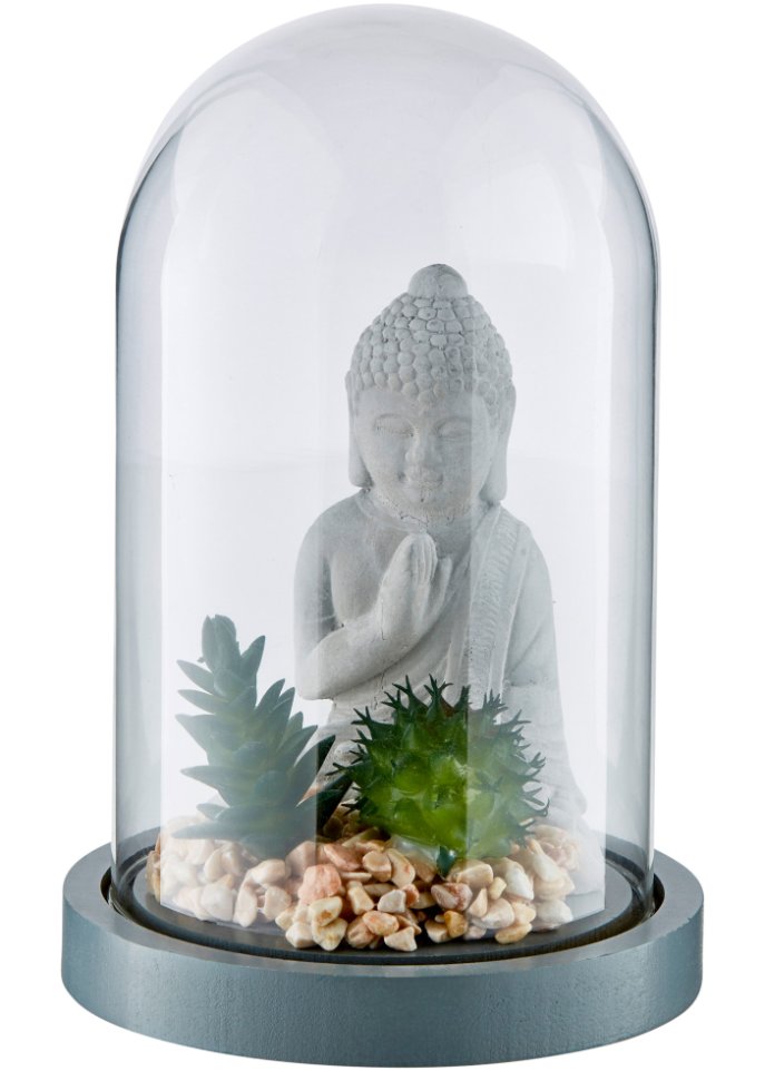 Deko-Objekt mit Buddha in grau - bpc living bonprix collection