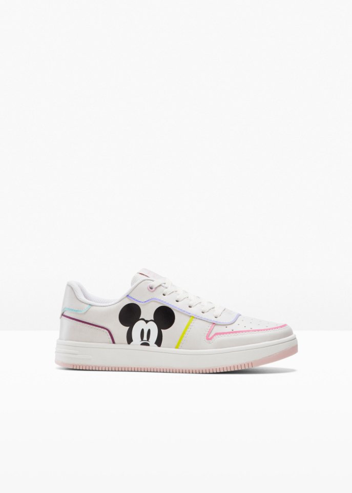 Disney Mickey Mouse Plateau Sneaker in weiß - Disney