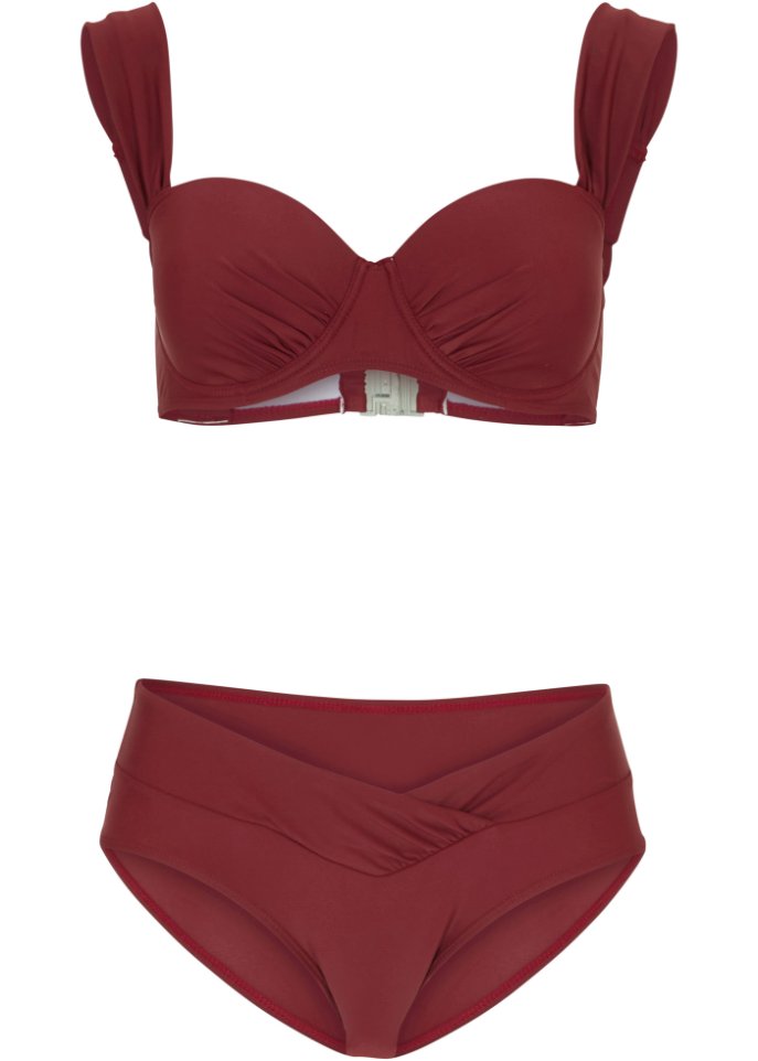 Balconette Bikini (2-tlg.Set)  in rot von vorne - bpc bonprix collection