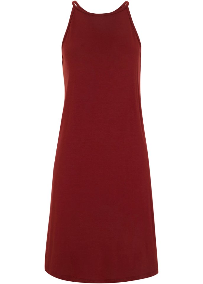 Hänger-Kleid  in rot von vorne - bpc bonprix collection