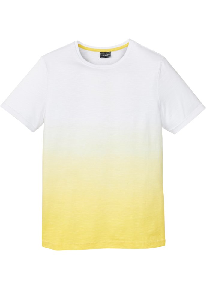 T-Shirt, Slim Fit in weiß von vorne - RAINBOW
